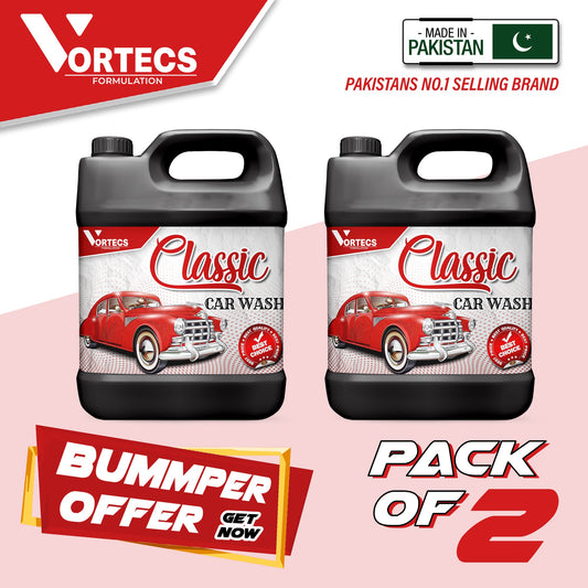 Pack Of 2 Classic Shine car wash & wax shampoo - 4 litre