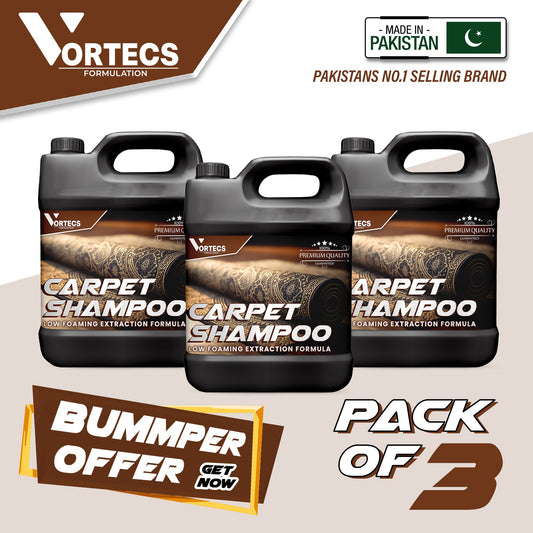 Pack Of 3 Carpet Cleaning shampoo - 4 litre