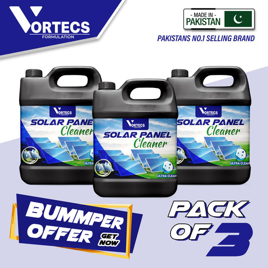 Pack Of 3 Solar Panel Cleaner - 4 litre