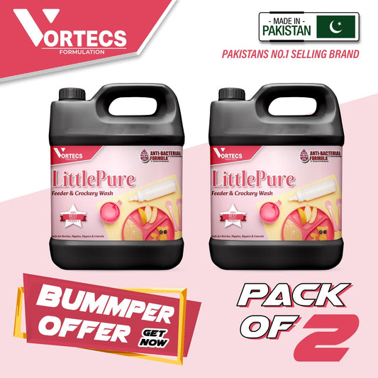 Pack Of 2 Litle Pure Feeder & Crockery Wash - 4 litre