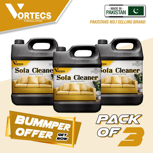 Pack Of 3 Sofa Cleaner Concentrated - 4 litre