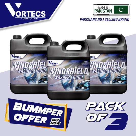 Pack Of 3 Vehicle WindSheild Washer Fluid - 4 litre
