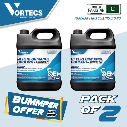 Pack Of 2 OEM Anti-Rust & Anti-Freez Coolant For All Vehicle - 4 litre