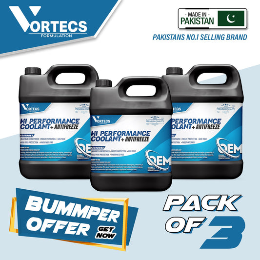Pack Of 3 OEM Anti-Rust & Anti-Freez Coolant For All Vehicle - 4 litre