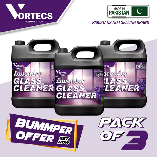 Pack Of 3 Levender Glass Cleaner - 4 litre