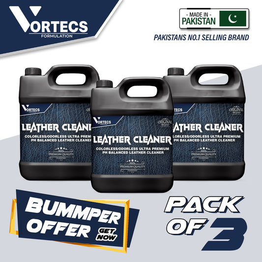 Pack Of 3 Leather Cleaner - 4 litre