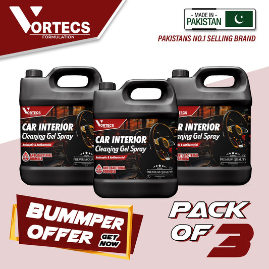 Pack Of 3 Car Interior Cleaning Gel  - 4 litre