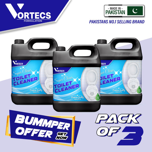 Pack Of 3 Super Clean Toilet Cleaner Cool Mint Fragrance - 4 litre