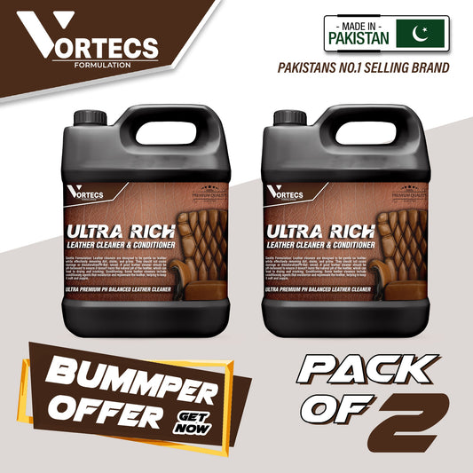 Pack Of 2 Ultra Rich Leather Cleaner & Conditioner - 4 litre