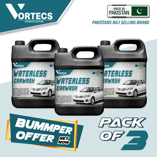 Pack Of 3 Water Less Car Wash Ready For Use - 4 litre