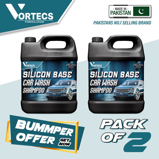 Pack Of 2 Silicone Base Car wash Shampoo - 4 litre