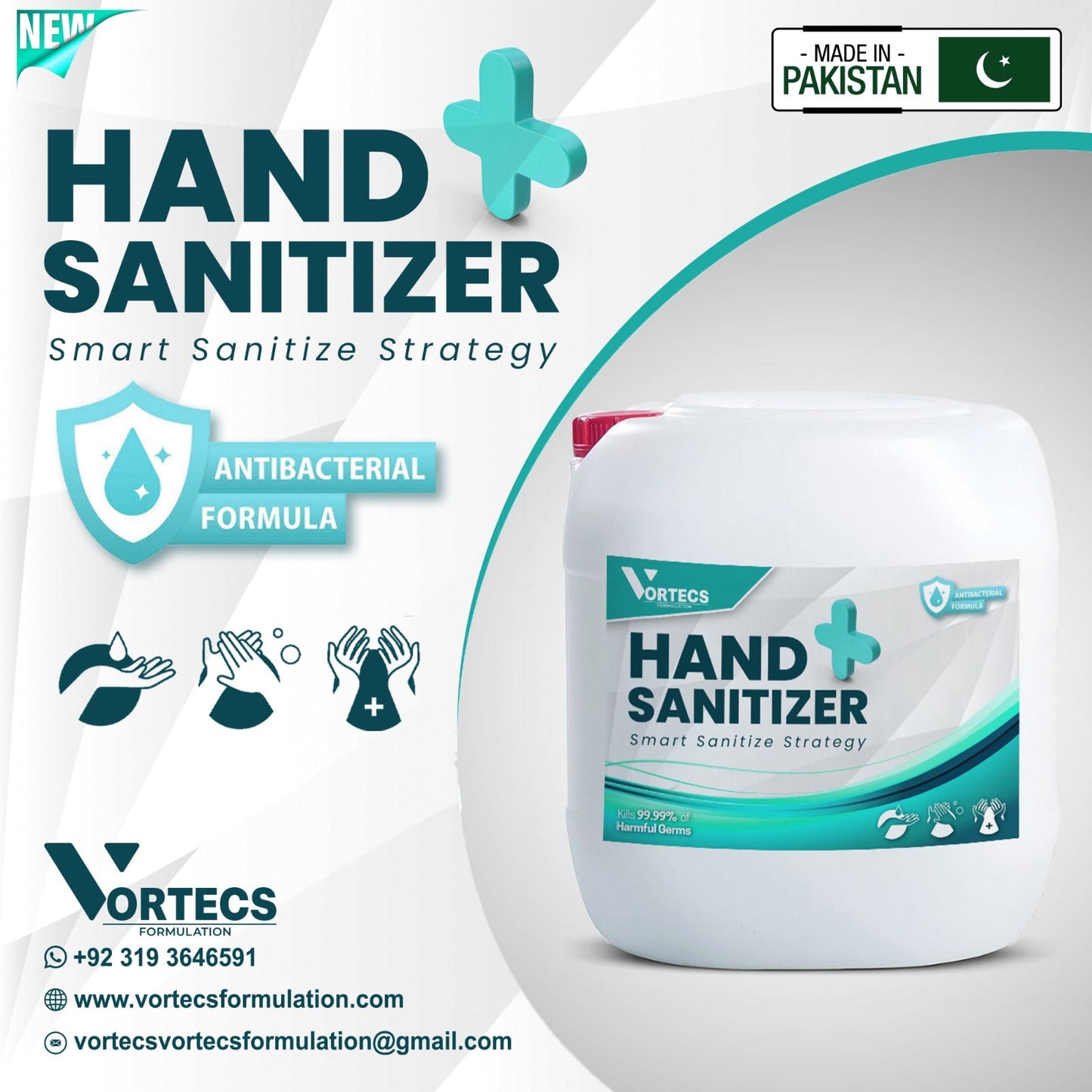 Hand Sanitizer Antibacterial Formula - 30 litre