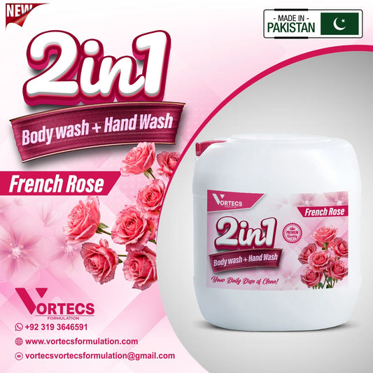 2 in 1 Body Wash + Hand Wash ( French Rose ) - 20 litre