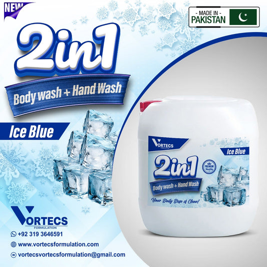 2 in 1 Body Wash + Hand Wash ( Ice Blue ) - 20 litre
