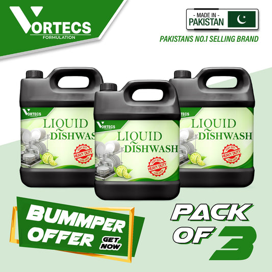 Pack Of 3 Liquid Dish Wash safe for humans Touch - 4 litre