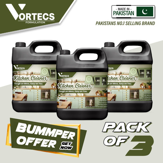 Pack Of 3 Kitchen Cleaner - 4 litre