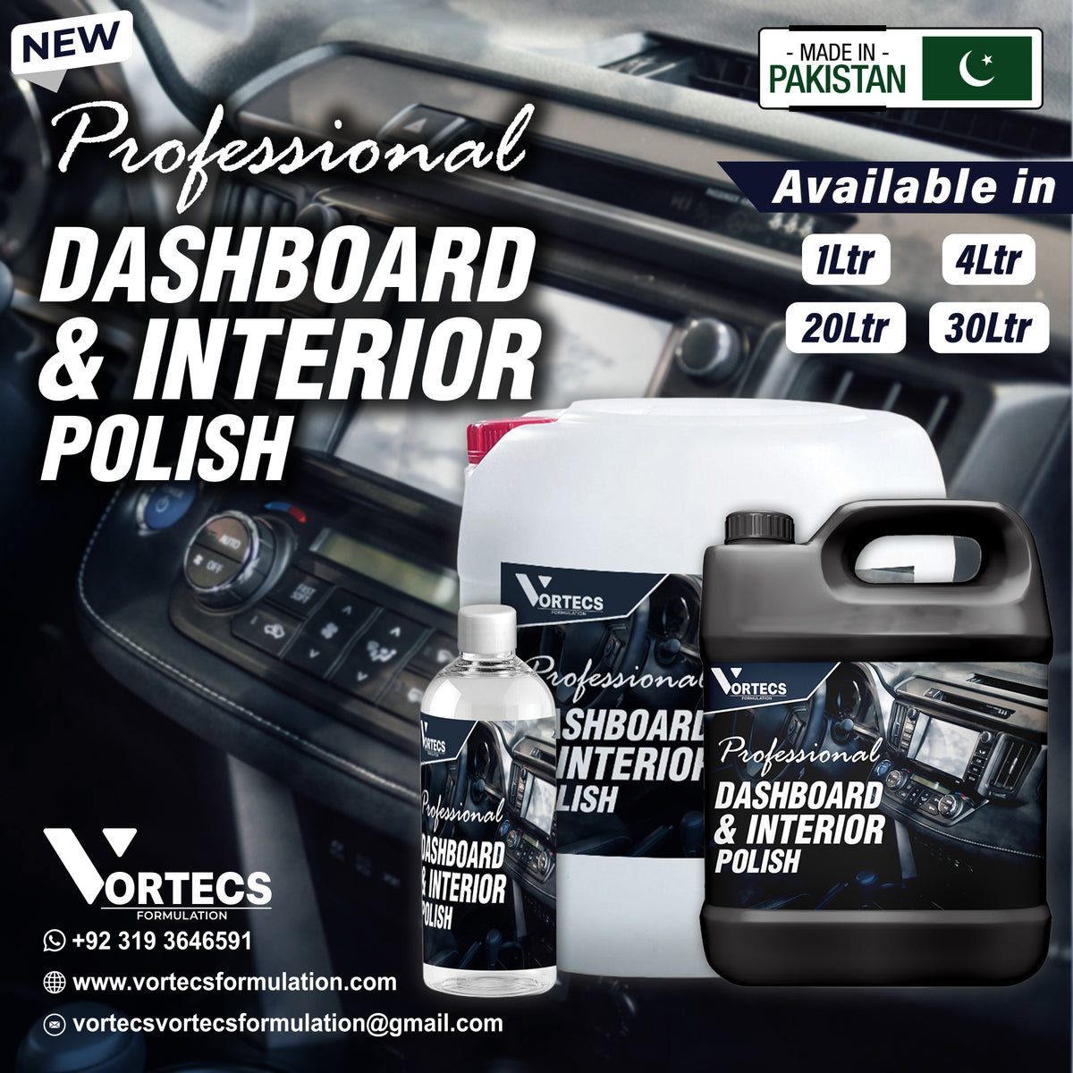 Professional Dashboard Mat Interior Polish