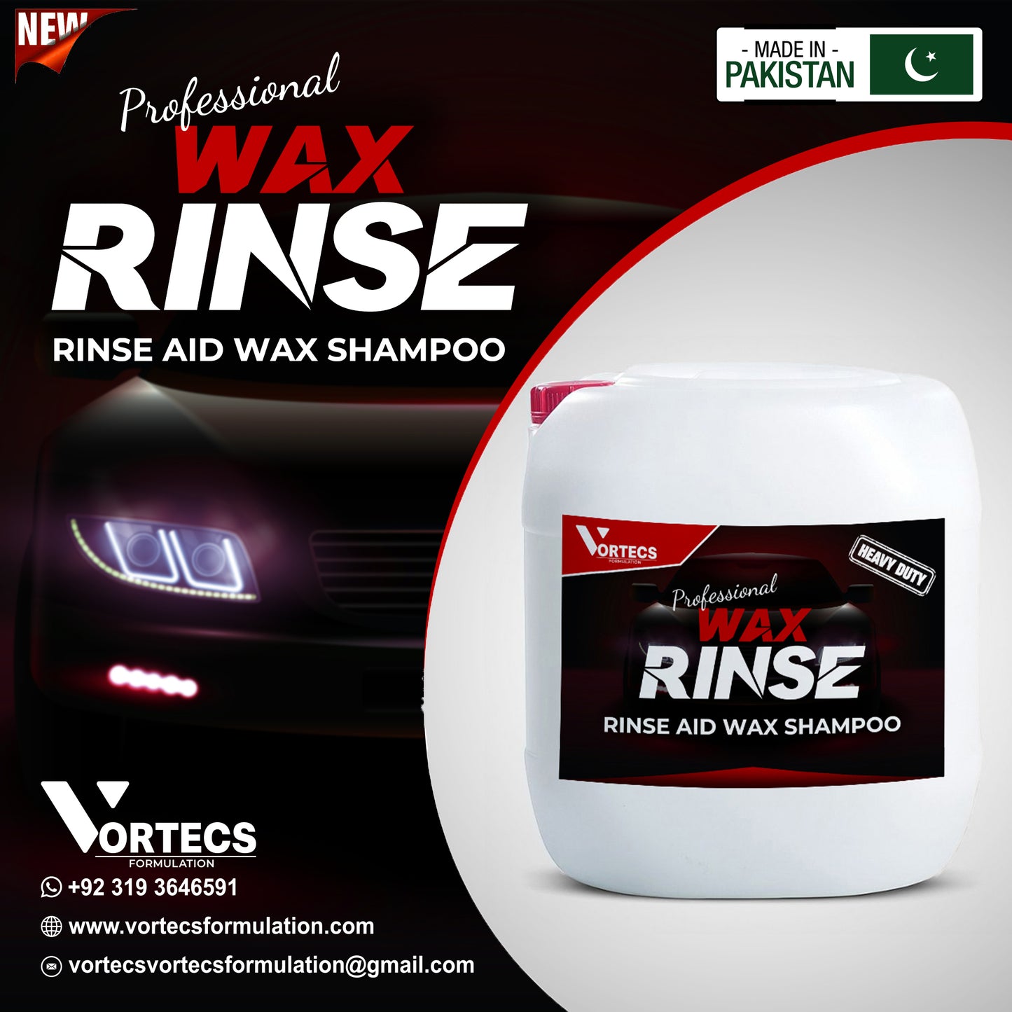 Wax Rinse Sealant Car wash & wax shampoo