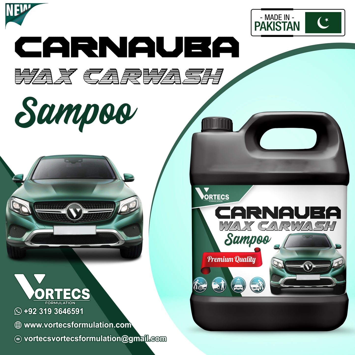 Carnauba Wax Car wash & wax shampoo