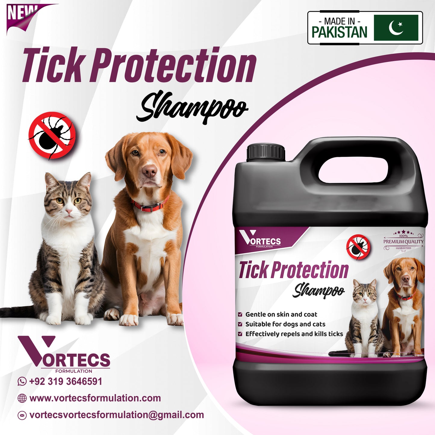 Tick Protection Dog & Cat Shampoo