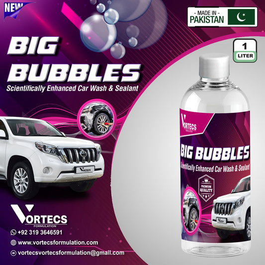 Big Bubble Scientifically Enhanced car wash & Sealant  - 1 litre