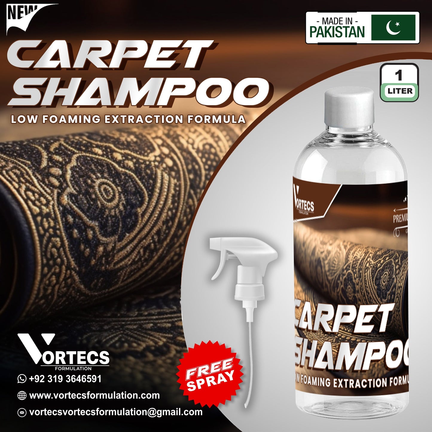 Carpet Cleaning shampoo - 1 litre