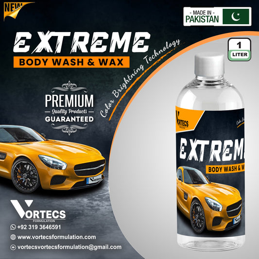 Extreme Body wash + wax car wash shampoo - 1 litre