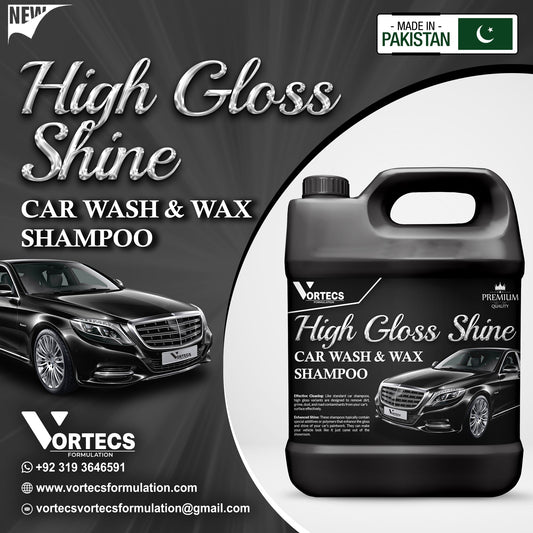 High Glossy Shine Car Wash shampoo & Wax Shampoo - 4 Litre