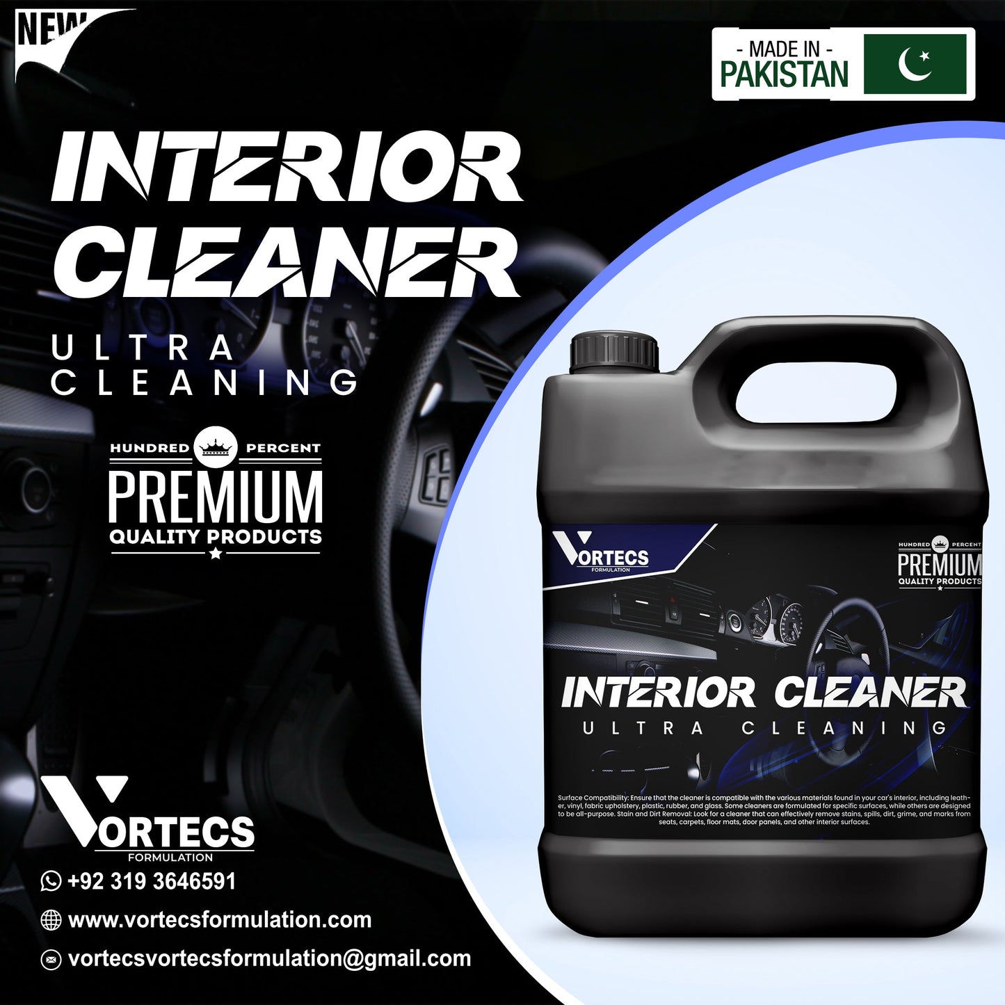 Car Interior Cleaner - 4 litre