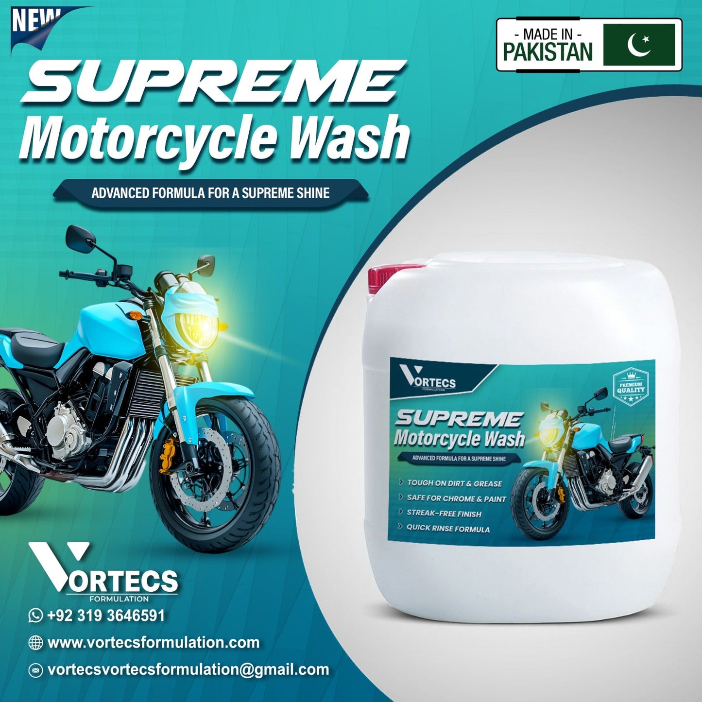Supreme Motorcycle Wash - 20 litre