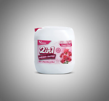 2 in 1 Body Wash + Hand Wash ( French Rose )