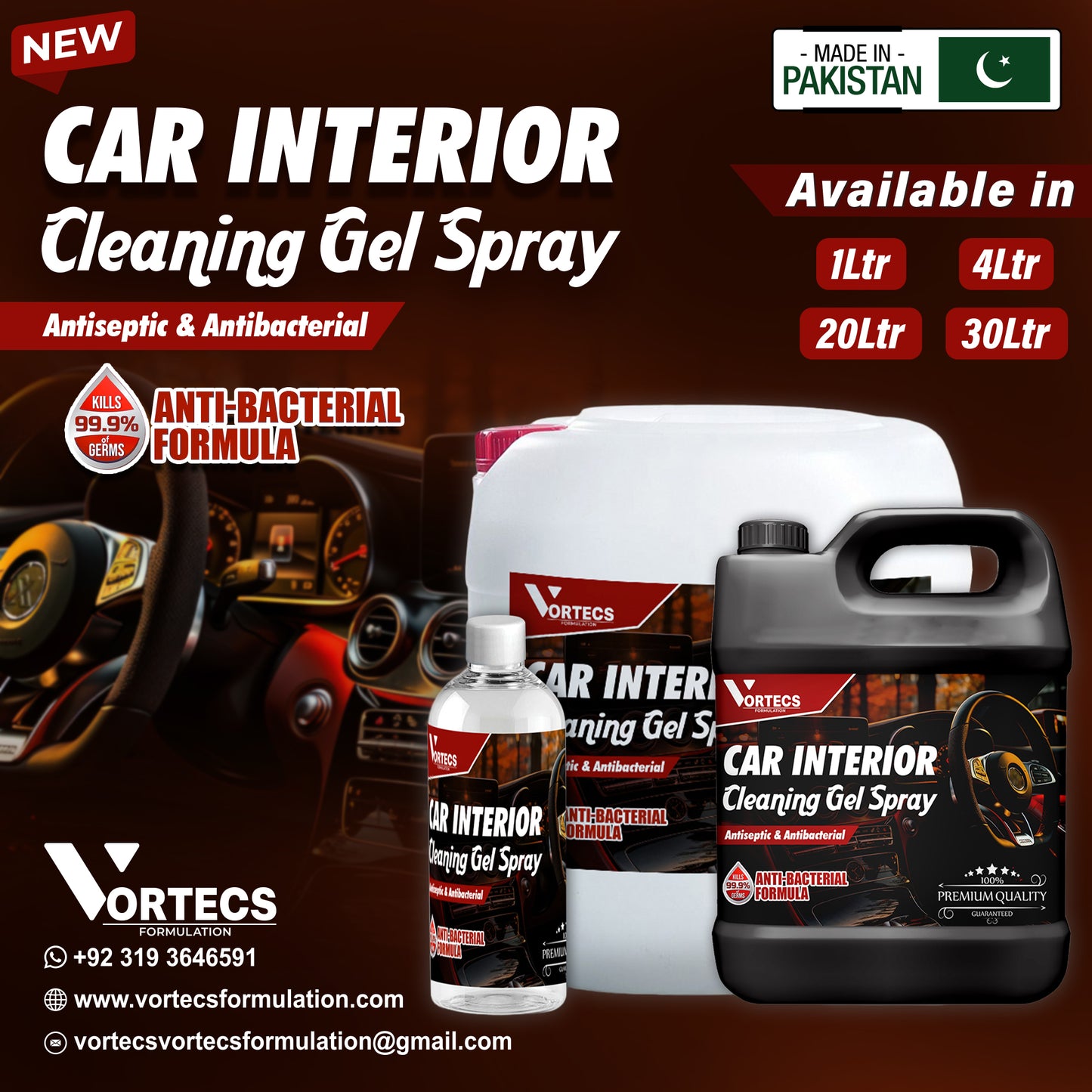 Car Interior Cleaning Gel