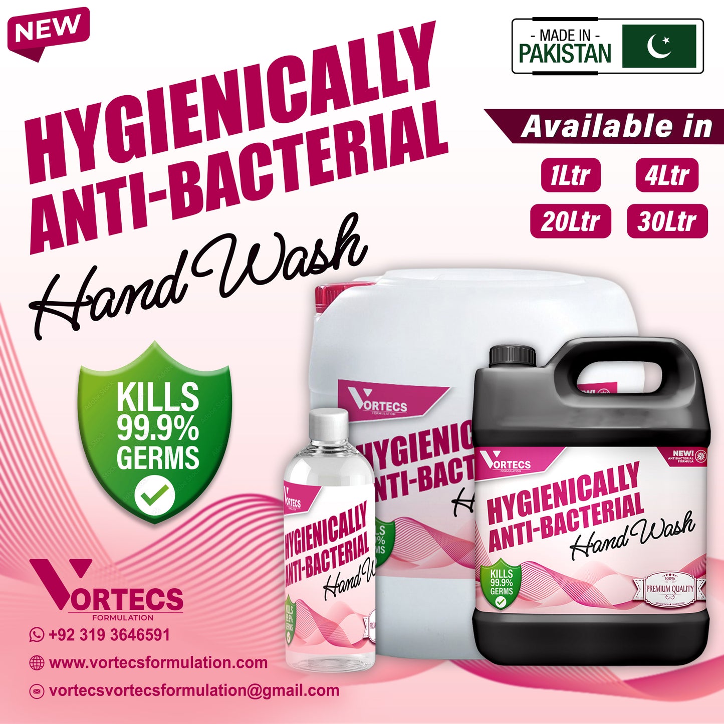Hygienically  Anti-Bacterial Hand wash liquid Soap