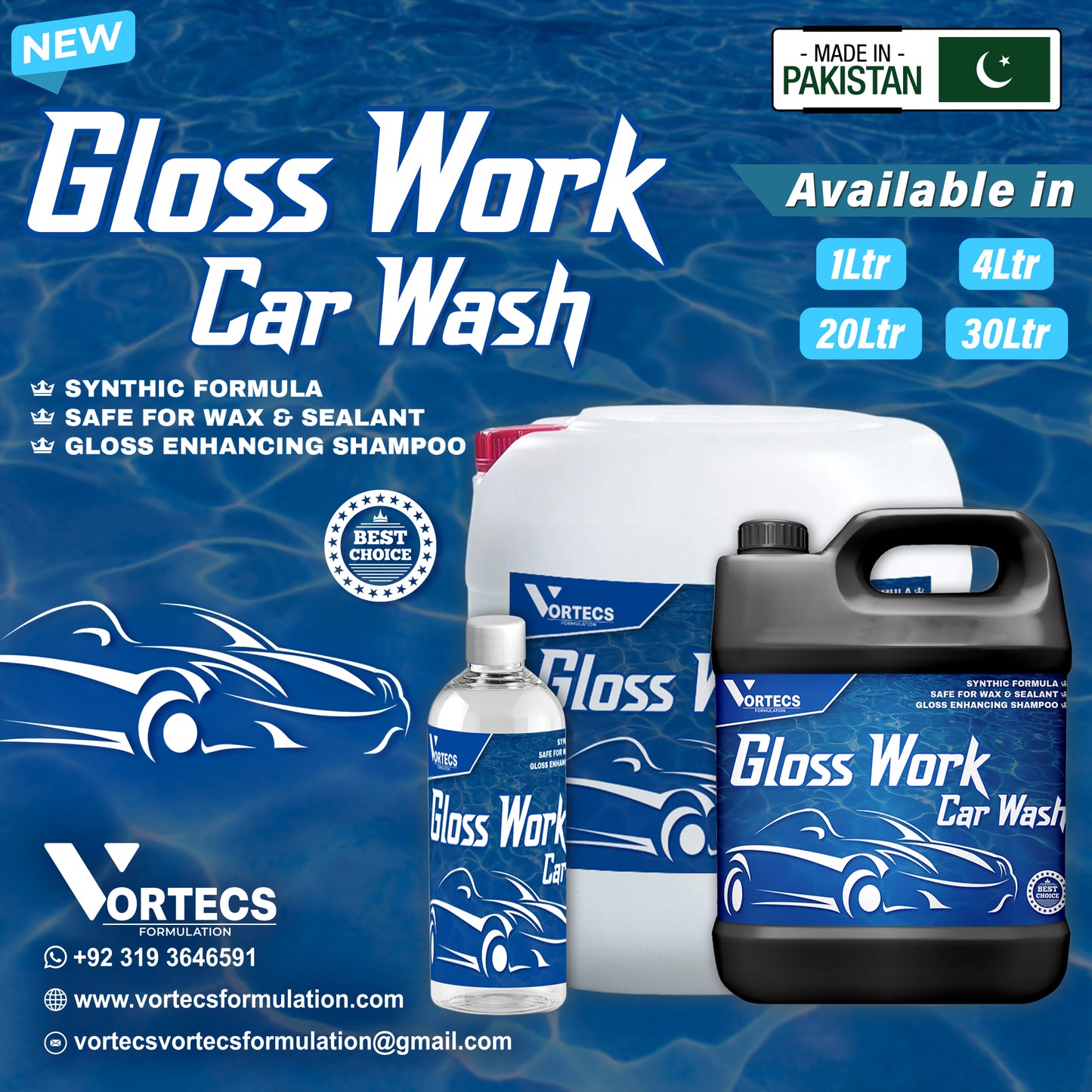 Gloss Workz Auto wash car wash shampoo