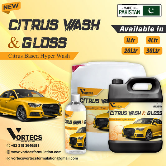 Citrus car wash & wax shampoo