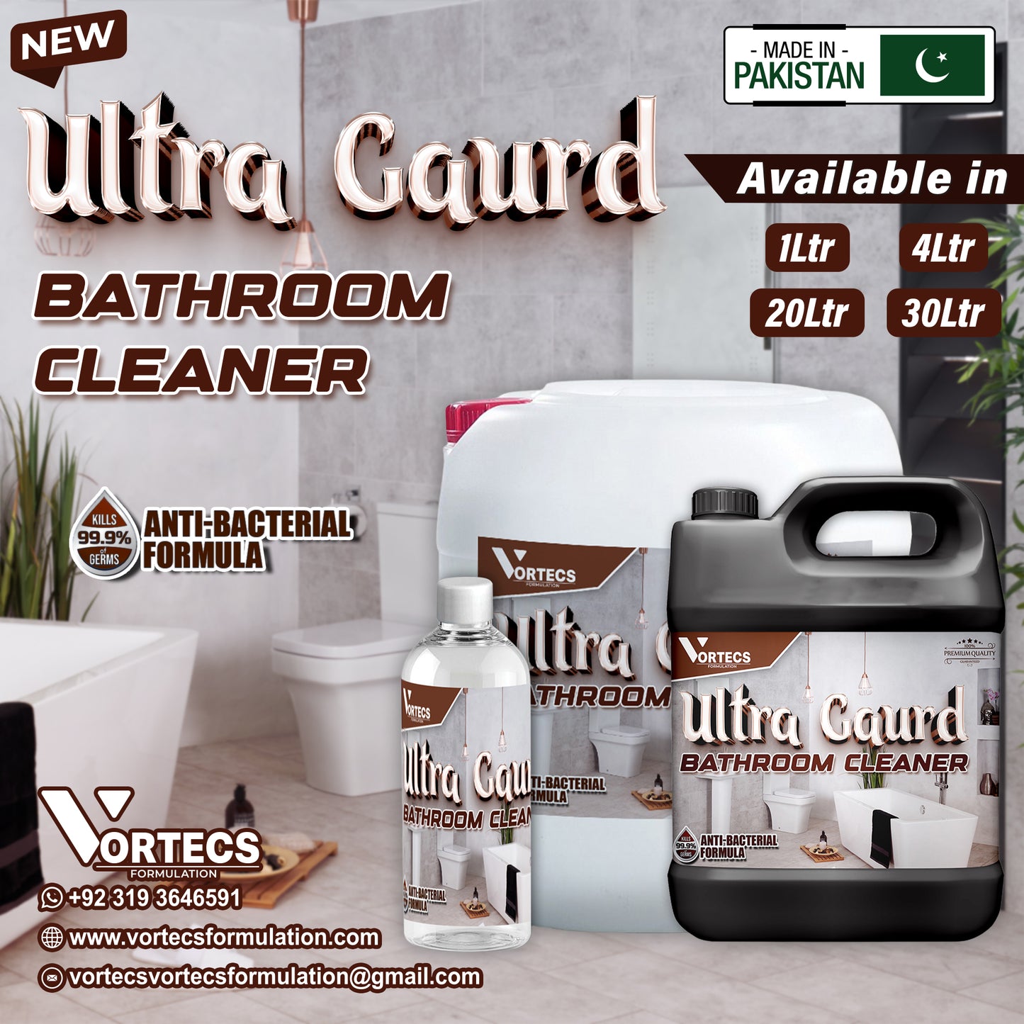 Ultra Guard Bathroom Cleaner Cool Mint Fragrance