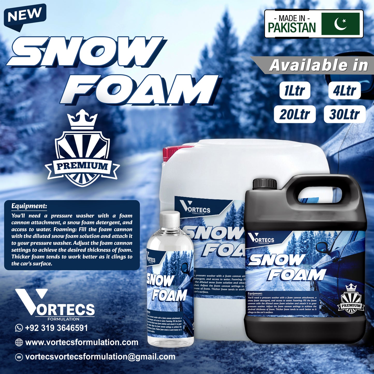 Snow Foam Car Shine Wash & wax Shampoo