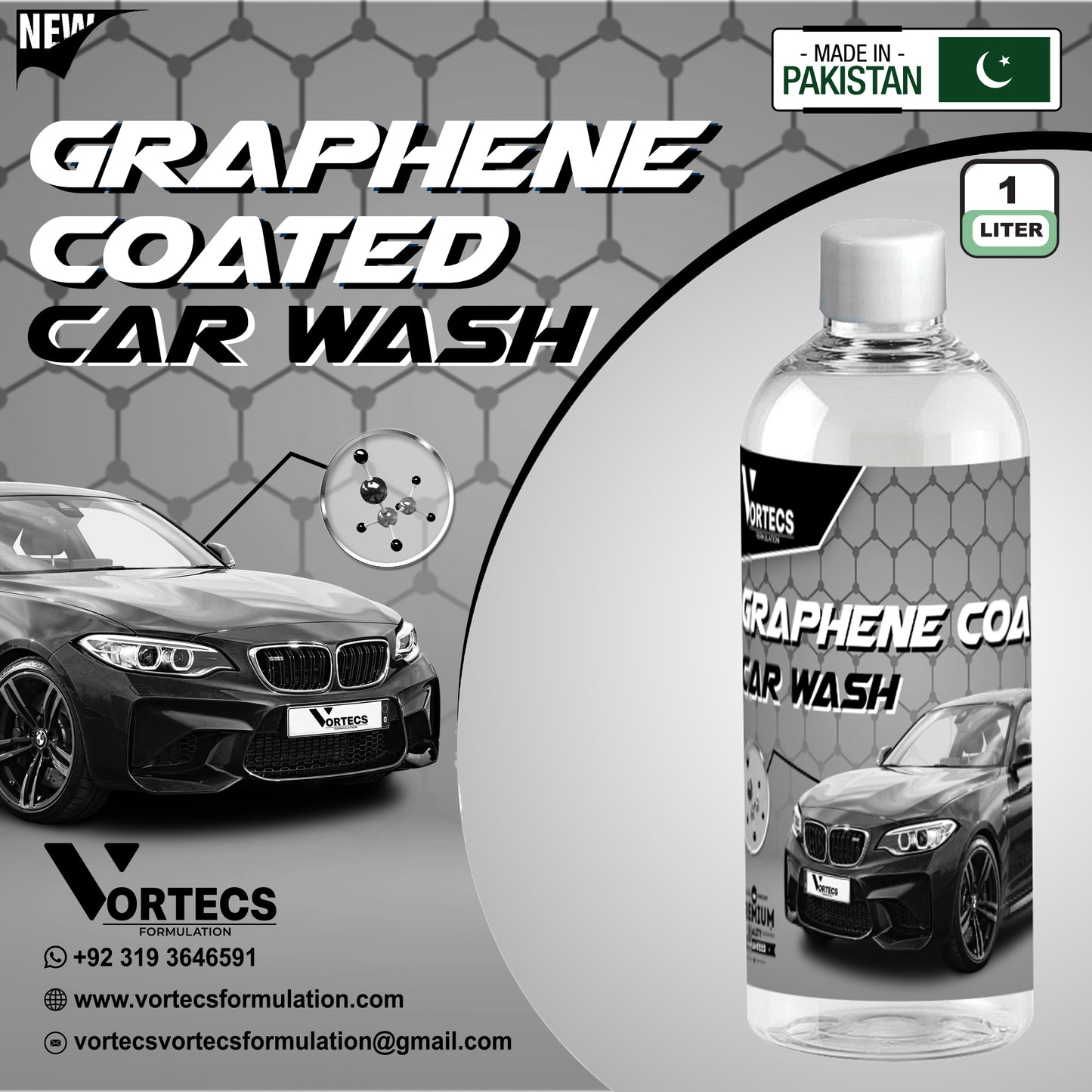Graphene Coated Car Wash Shampoo