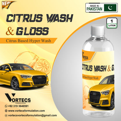 Citrus car wash & wax shampoo