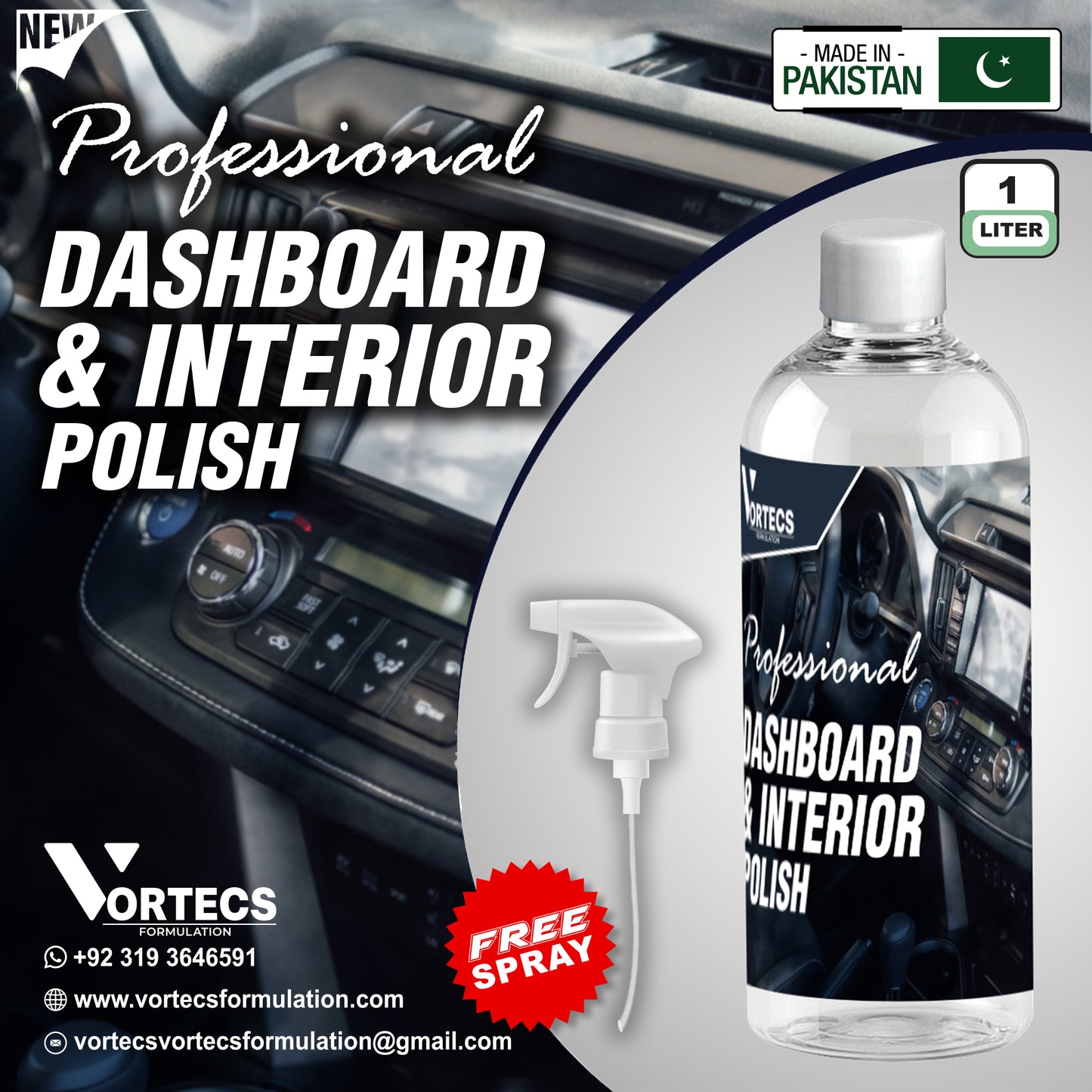 Professional Dashboard Mat Interior Polish