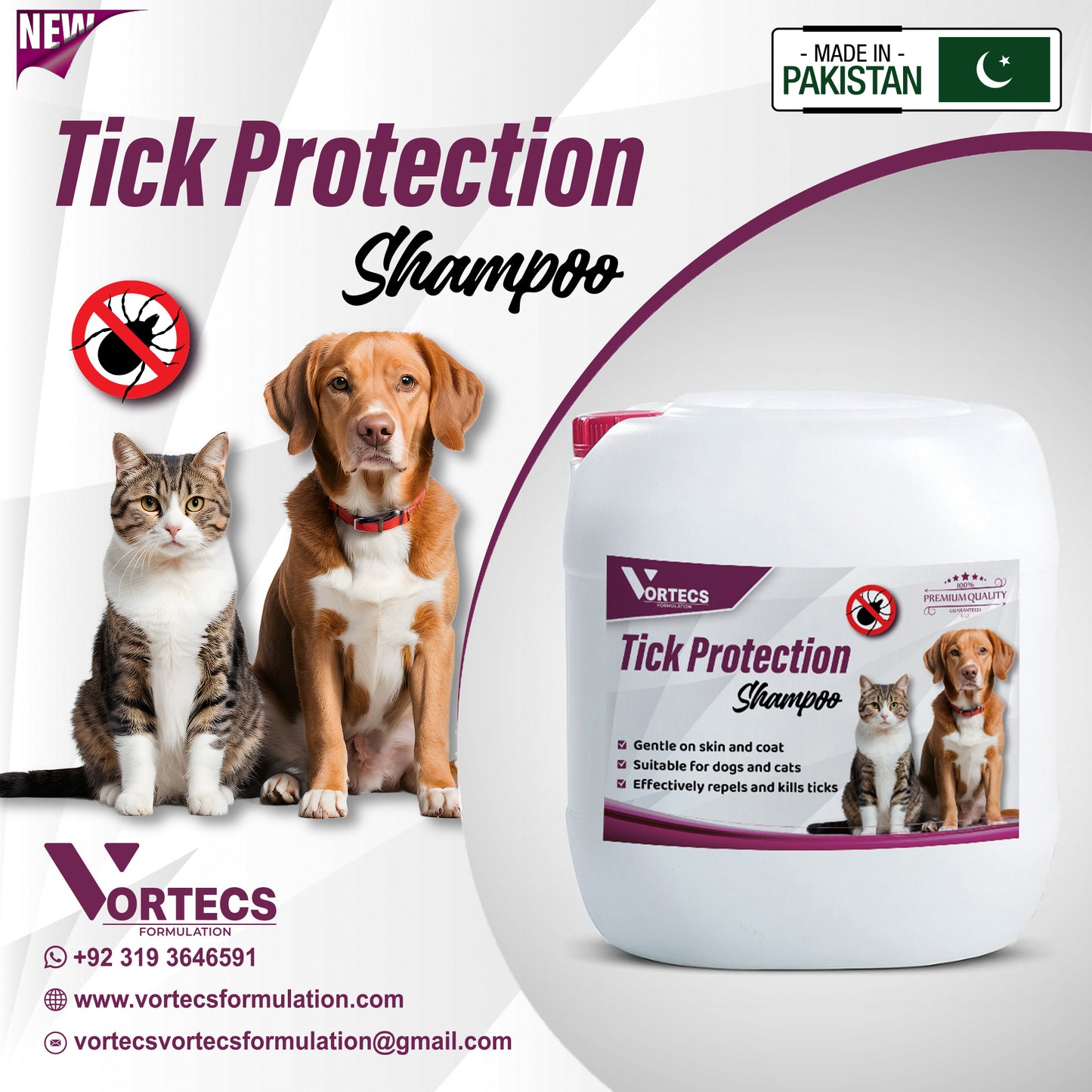 Tick Protection Dog & Cat Shampoo