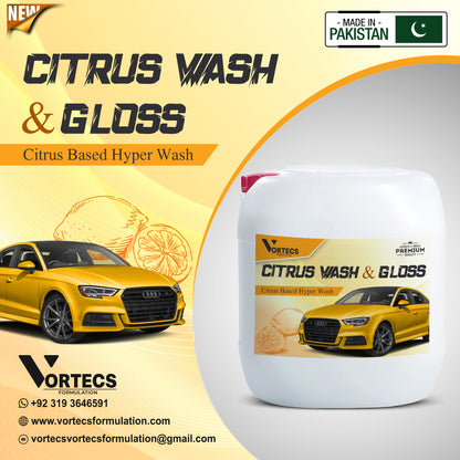 Citrus car wash & wax shampoo