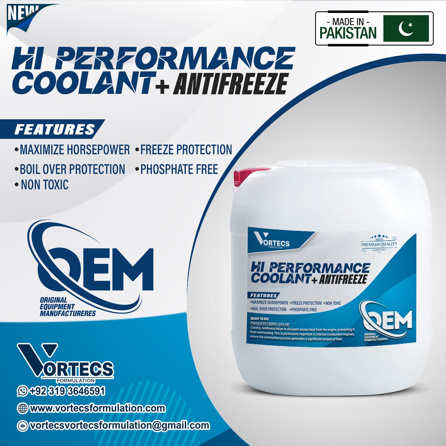 OEM Anti-Rust & Anti-Freeze Coolant For All Vehicle