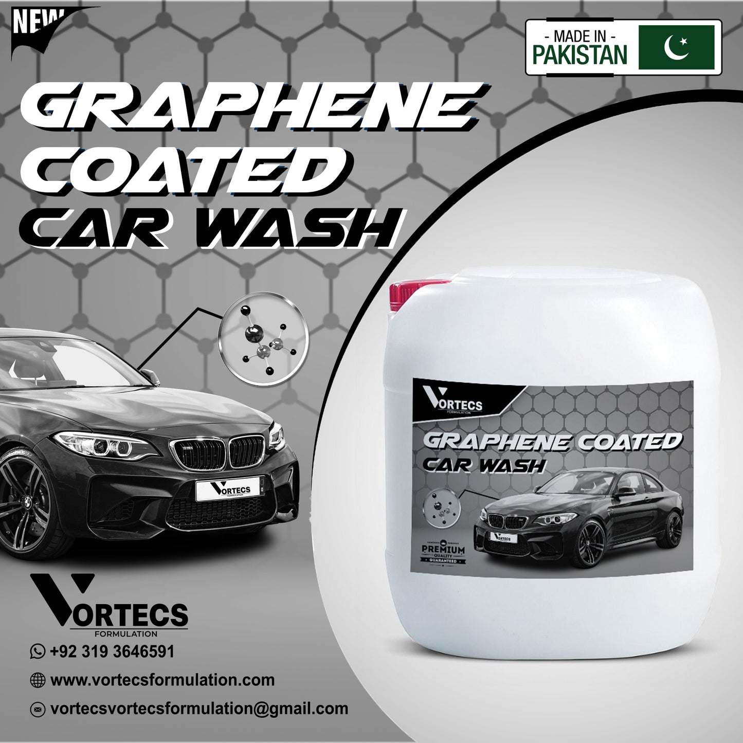 Graphene Coated Car Wash Shampoo