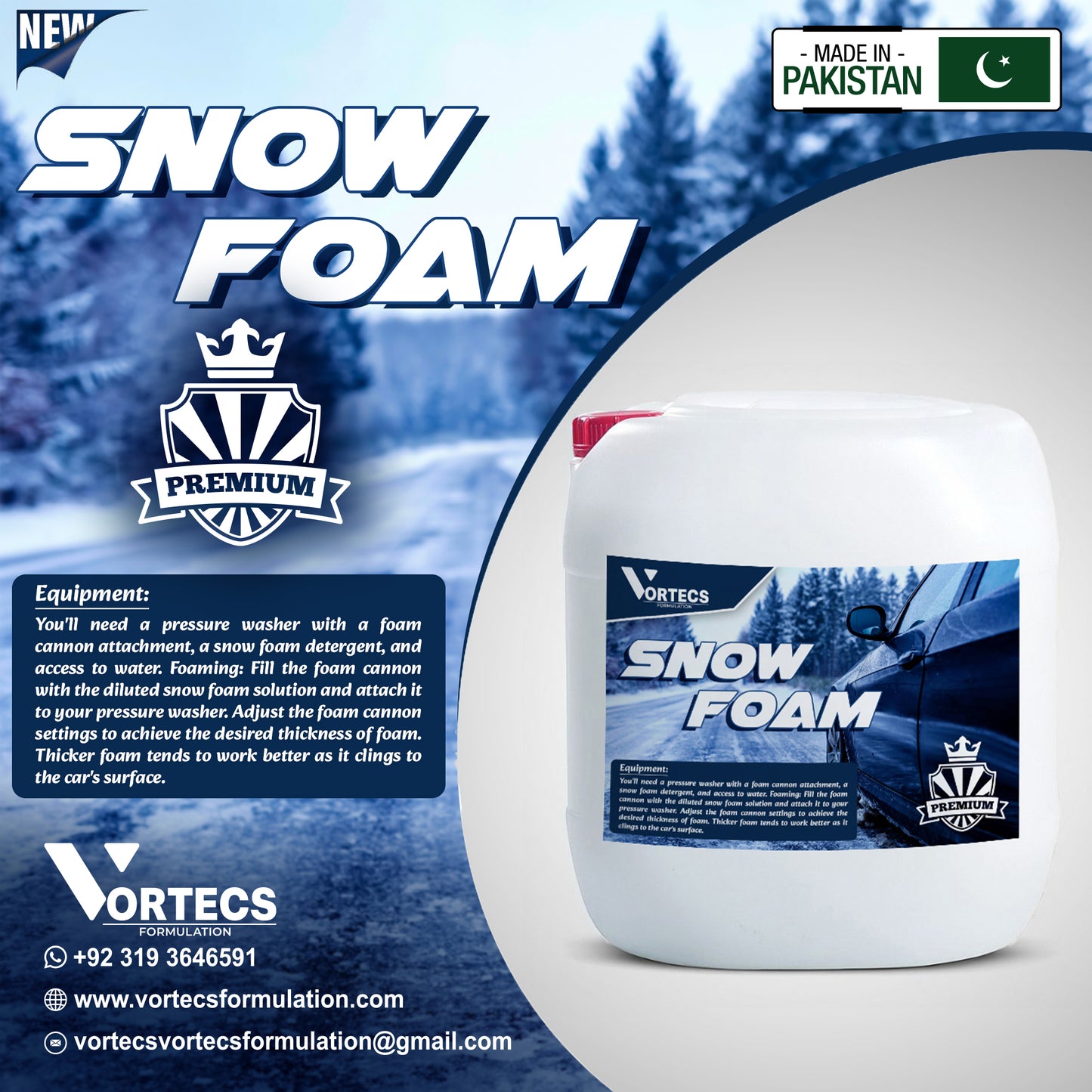 Snow Foam Car Shine Wash & wax Shampoo