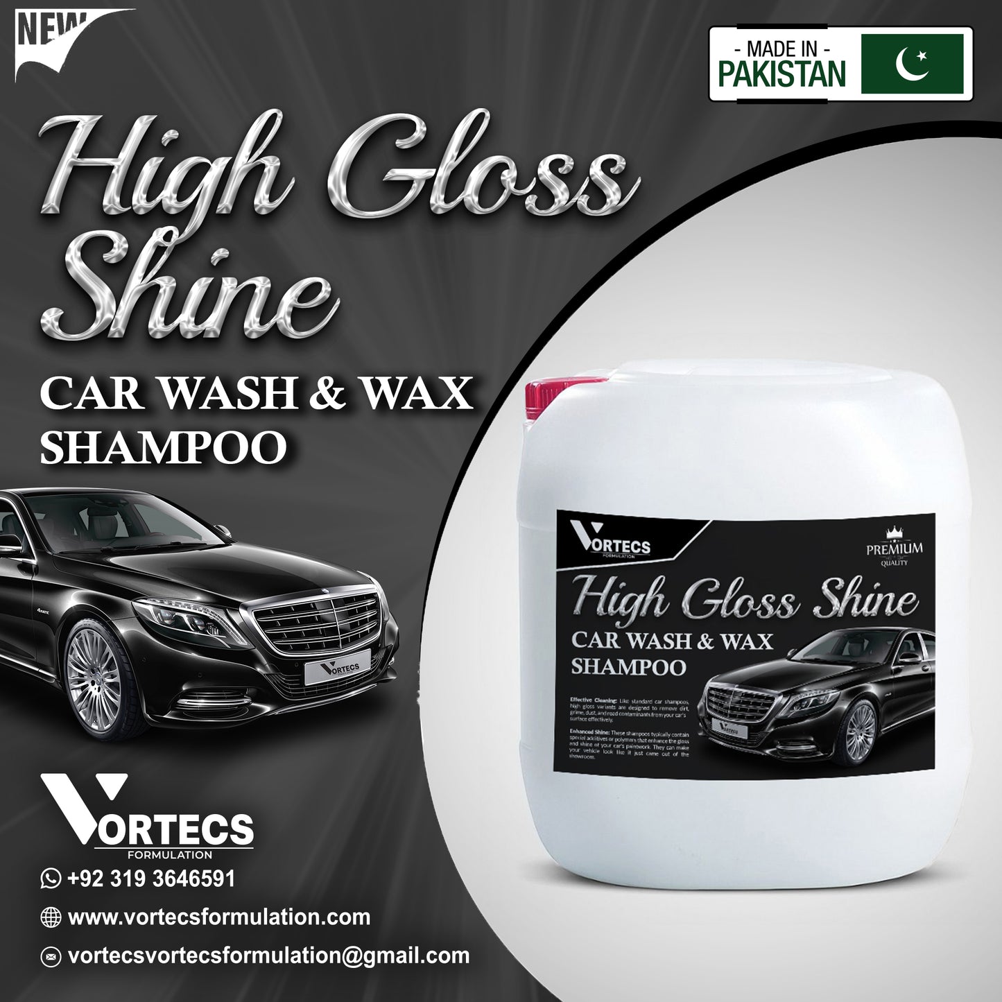 High Glossy Shine Car Wash shampoo & Wax Shampoo