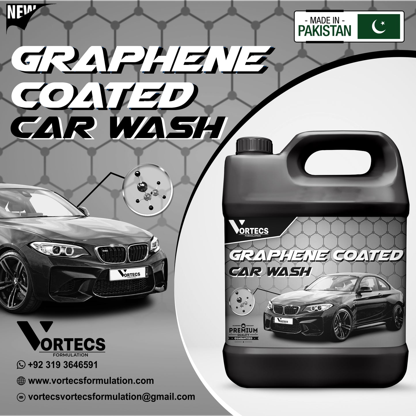 Graphene Coated Car Wash Shampoo