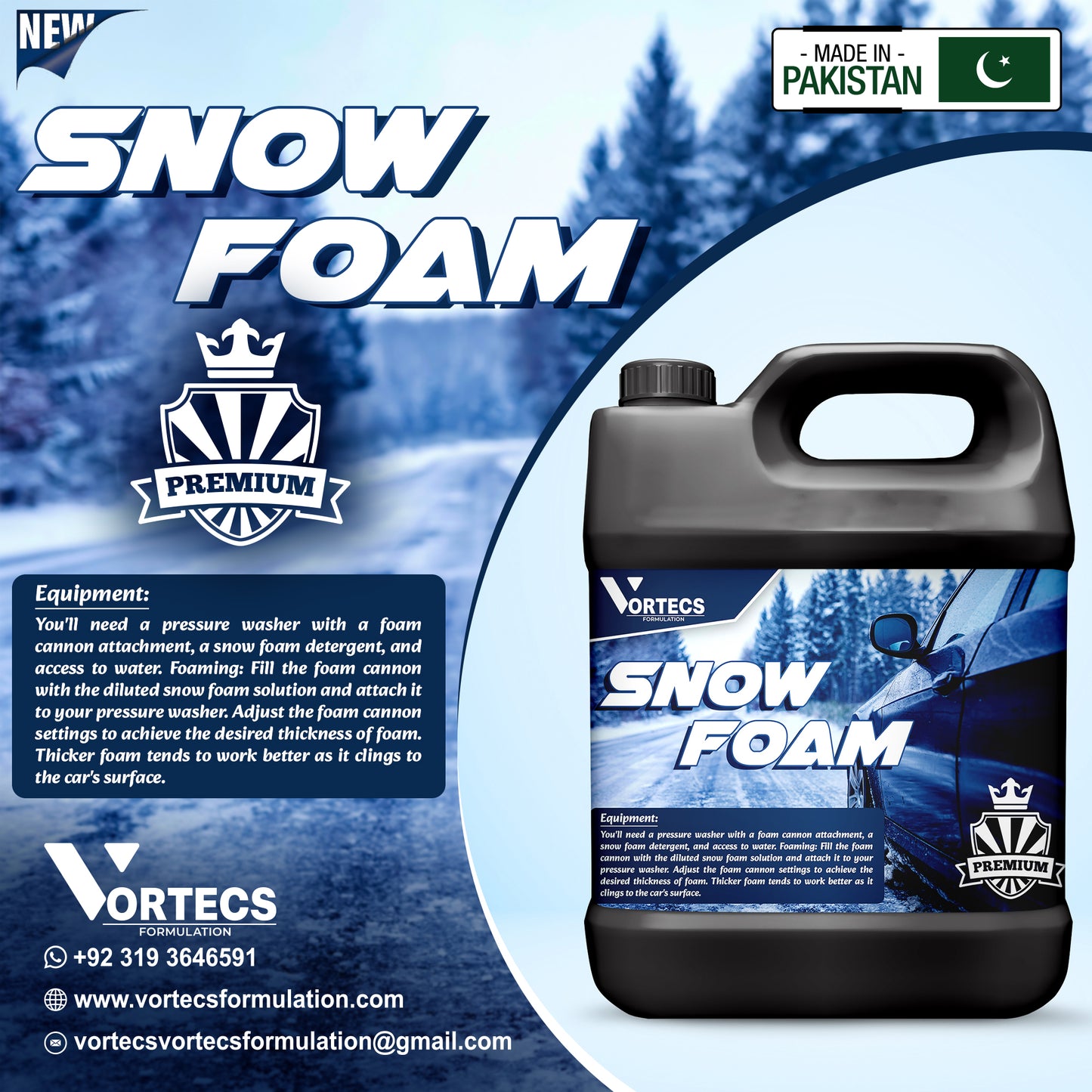 Snow Foam Car Shine Wash & wax Shampoo