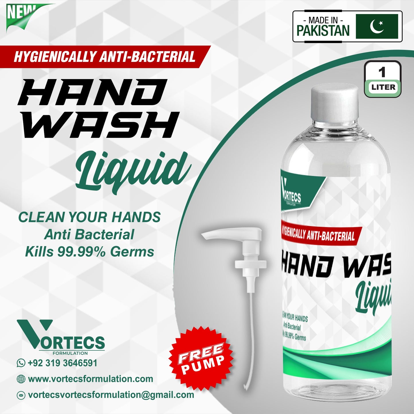 Anti-bacterial Hand Wash - 1 litre