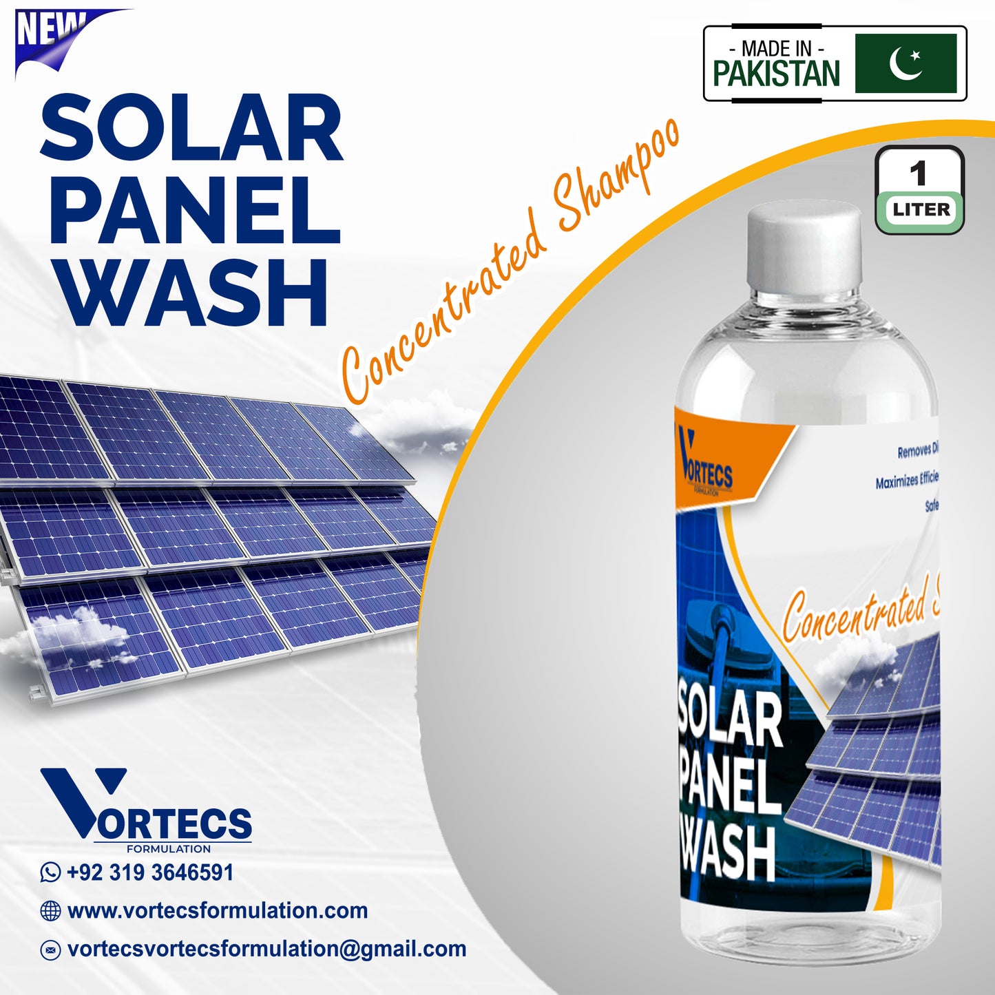 Solar Panel Wash Concentrated Shampoo